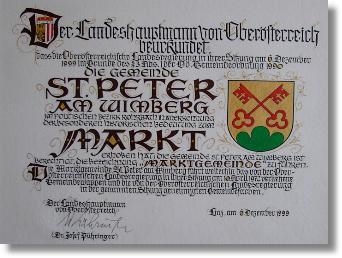 St. Peter am Wimberg - GEM2GO WEB - Zentrum - Unser St. Peter - Der Ort -  Geschichte & Wappen